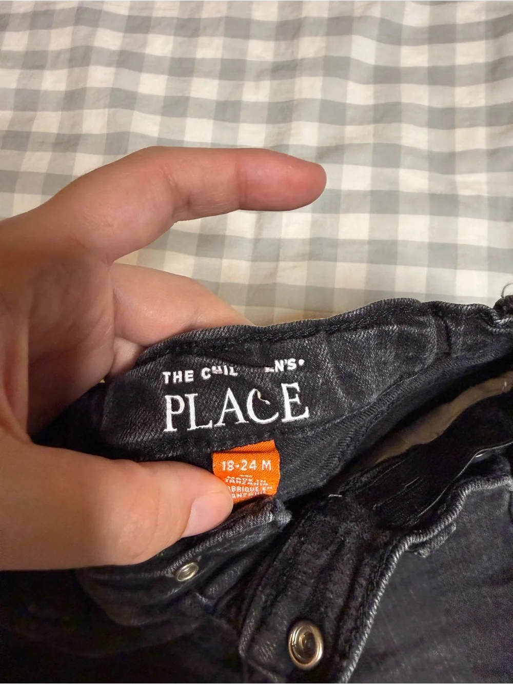 The Children's Place Black Denim Stretch Shorts